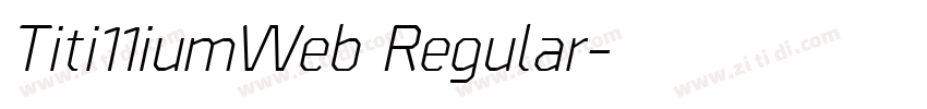 Titi11iumWeb Regular字体转换